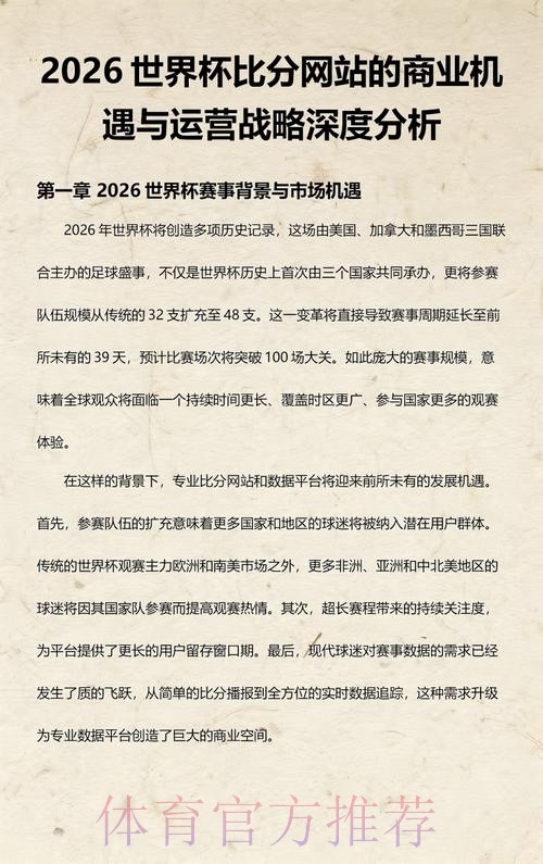 如何成功运营一个世界杯下注网站